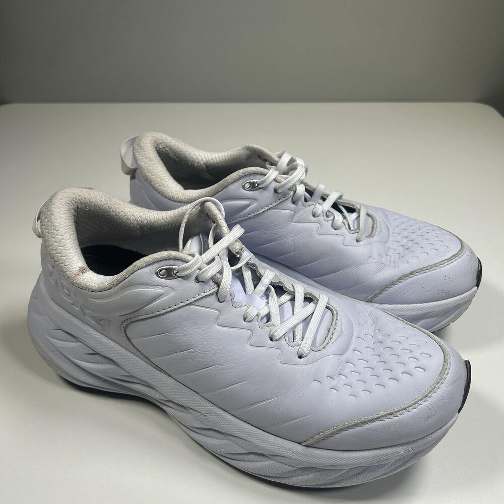 HOKA Bondi SR Womens 11 White Slip Resistant Work Shoes Nurse 1110521